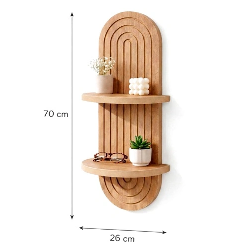 Стенен рафт Artmtkwll2, дъб, MDF, 70 см ➤ топ цена ➤ sorbe.bg