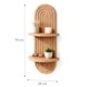 Стенен рафт Artmtkwll2, дъб, MDF, 70 см