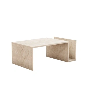 Холна маса Memo, травертин, 87 см