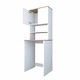 Шкаф за пералня KD101, бяло с орех, 65x183,6 см