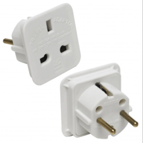 White UK to Euro Travel Adaptor 7.5 Amp. ➤ топ цена ➤ sorbe.bg