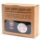 Car Diffuser Kit - Pewter Yoga Chakra - 30mm