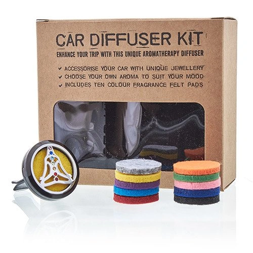 Car Diffuser Kit - Pewter Yoga Chakra - 30mm ➤ топ цена ➤ sorbe.bg