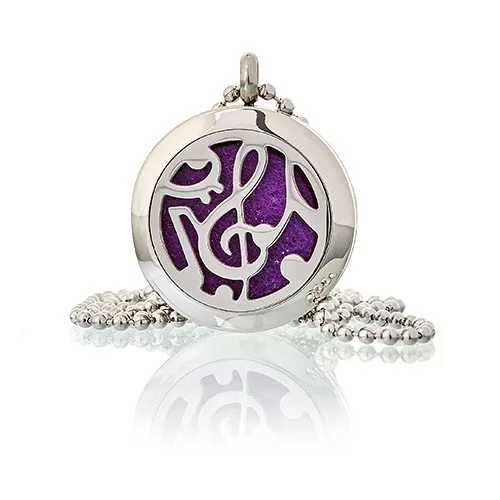 Aromatherapy Jewellery Necklace - Music Notes 25mm ➤ топ цена ➤ sorbe.bg