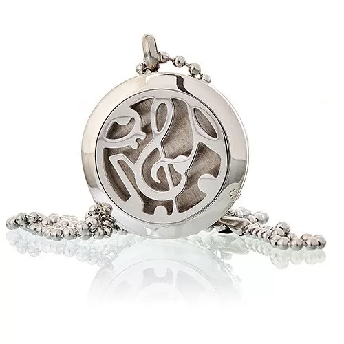 Aromatherapy Jewellery Necklace - Music Notes 25mm ➤ топ цена ➤ sorbe.bg