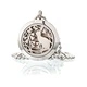 Aromatherapy Jewellery Necklace - Cat and Flowers 25mm
