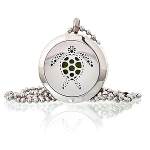 Aromatherapy Jewellery Necklace - Turtle 25mm