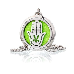 Aromatherapy Jewellery Necklace - Hand of Fatima 30mm