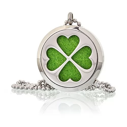 Aromatherapy Jewellery Necklace - Four Leaf Clover 30mm ➤ топ цена ➤ sorbe.bg