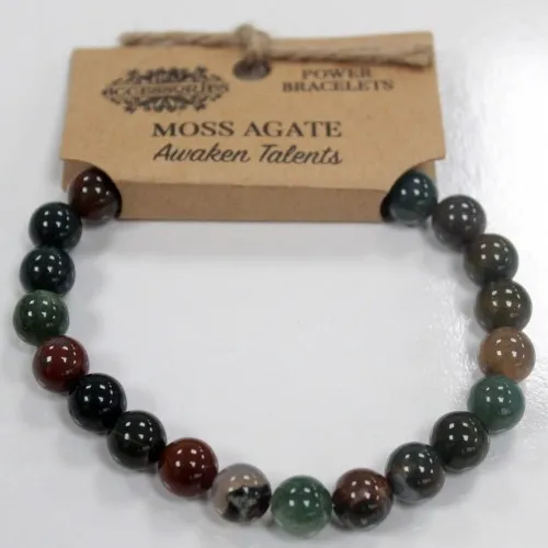 Power Bracelet - Moss Agate ➤ топ цена ➤ sorbe.bg