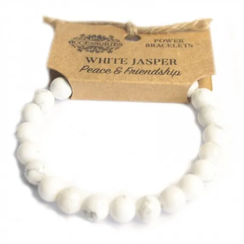 Power Bracelet - White Jasper ➤ топ цена ➤ sorbe.bg