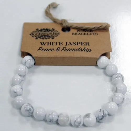 Power Bracelet - White Jasper ➤ топ цена ➤ sorbe.bg