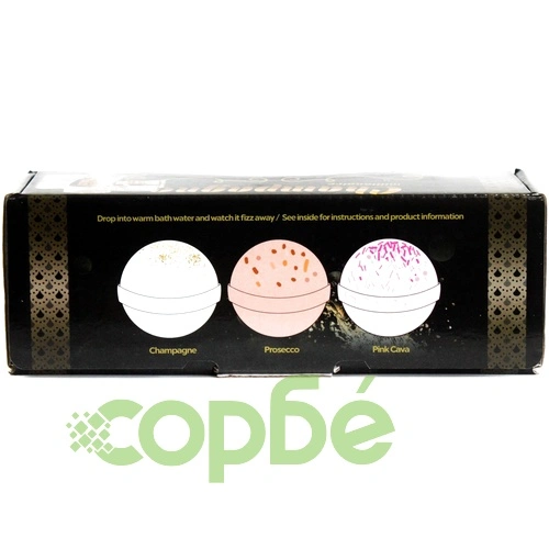 Set of Three Champagne Bath Bombs ➤ топ цена ➤ sorbe.bg