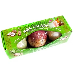 Set of Three Piña Colada Bath Bombs