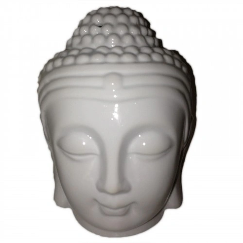 Buddha Head Oil Burner - White ➤ топ цена ➤ sorbe.bg