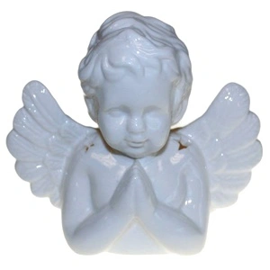 Angel Praying Oil Burner - White
