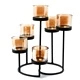Centrepiece Iron Votive Candle Holder - 6 Cup Circule Tree