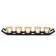 Centrepiece Iron Votive Candle Holder - 5 Cup Ledge