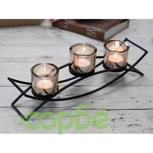 Centrepiece Iron Votive Candle Holder - 3 Cup Silluethe ➤ топ цена ➤ sorbe.bg
