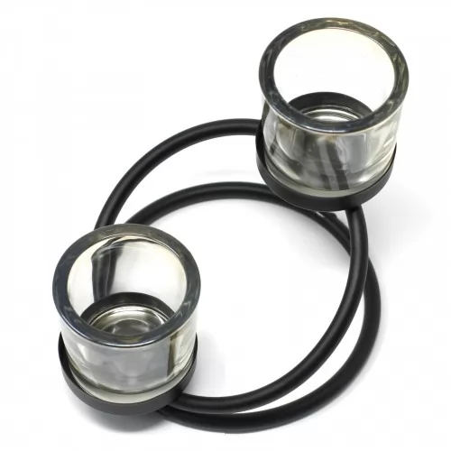 Centrepiece Iron Votive Candle Holder - 2 Cup Double Step ➤ топ цена ➤ sorbe.bg