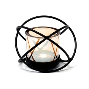 Centrepiece Iron Votive Candle Holder - 1 Cup Single Ball