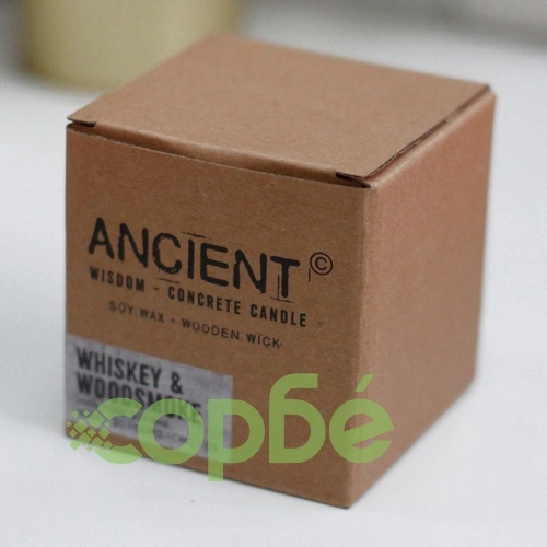 Pot Concrete Soy Candle - Grey - Coffee in the Club ➤ топ цена ➤ sorbe.bg