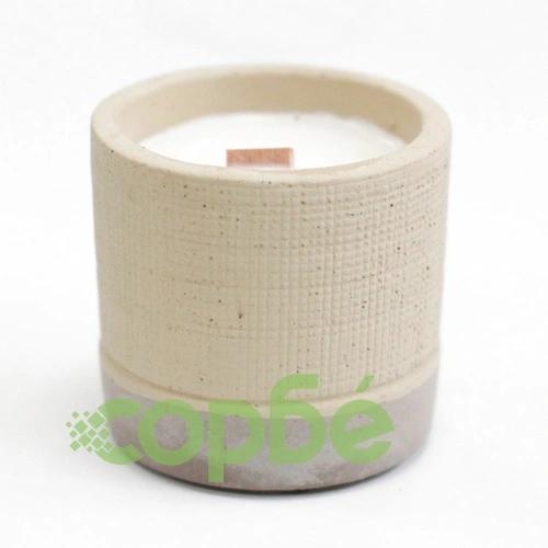 Pot Concrete Soy Candle - Grey - Coffee in the Club ➤ топ цена ➤ sorbe.bg