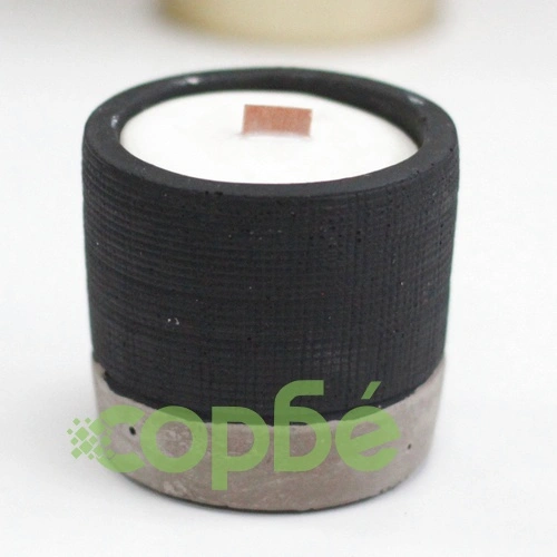 Pot Concrete Soy Candle - Black - Brandy Butter ➤ топ цена ➤ sorbe.bg