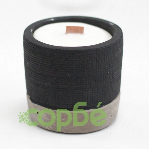 Pot Concrete Soy Candle - Black - Brandy Butter ➤ топ цена ➤ sorbe.bg