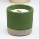 Pot Concrete Soy Candle - Green - Sea Moss and Herbs