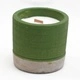 Pot Concrete Soy Candle - Green - Sea Moss and Herbs