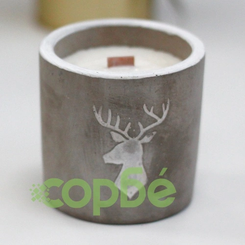 Med Concrete Soy Candle - Stag Head - Whiskey and Woodsmoke ➤ топ цена ➤ sorbe.bg