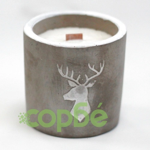 Med Concrete Soy Candle - Stag Head - Whiskey and Woodsmoke ➤ топ цена ➤ sorbe.bg