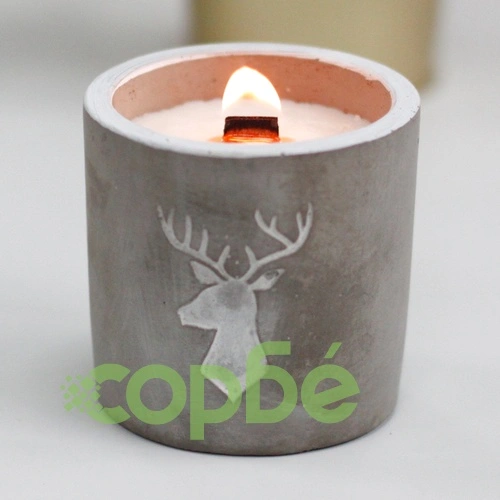 Med Concrete Soy Candle - Stag Head - Whiskey and Woodsmoke ➤ топ цена ➤ sorbe.bg