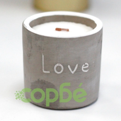 Med Concrete Soy Candle  - Love - Purple Fig and Casis ➤ топ цена ➤ sorbe.bg