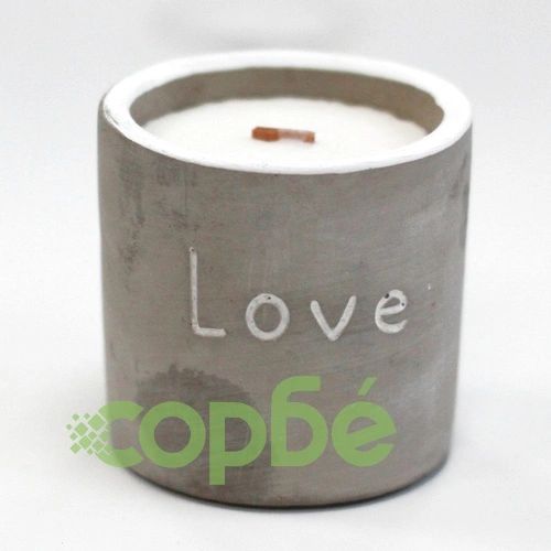 Med Concrete Soy Candle  - Love - Purple Fig and Casis ➤ топ цена ➤ sorbe.bg