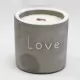 Med Concrete Soy Candle  - Love - Purple Fig and Casis