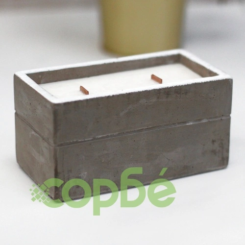 Large Concrete Soy Candle  - Clove and Dark Sandal ➤ топ цена ➤ sorbe.bg