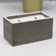 Large Concrete Soy Candle  - Clove and Dark Sandal