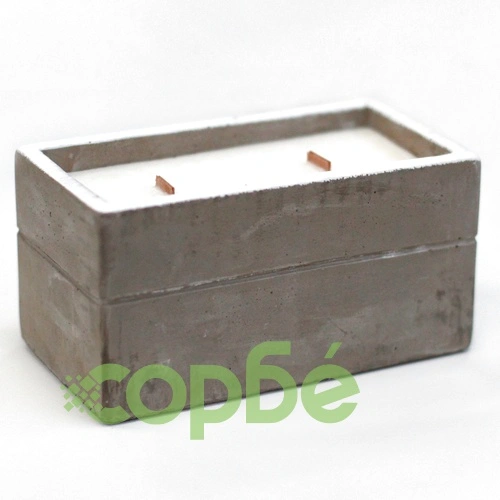 Large Concrete Soy Candle  - Clove and Dark Sandal ➤ топ цена ➤ sorbe.bg