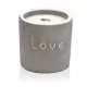 Med Concrete Soy Candle  - Love - Purple Fig and Casis