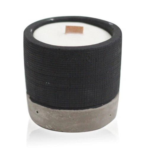 Pot Concrete Soy Candle - Black - Brandy Butter ➤ топ цена ➤ sorbe.bg