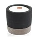 Pot Concrete Soy Candle - Black - Brandy Butter