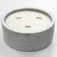 Large Concrete Soy Candle - Patchouli and Dark Amber