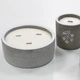 Large Concrete Soy Candle - Crushed Vanilla and Orange