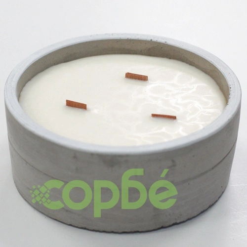 Large Concrete Soy Candle - Crushed Vanilla and Orange ➤ топ цена ➤ sorbe.bg