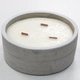 Large Concrete Soy Candle - Crushed Vanilla and Orange