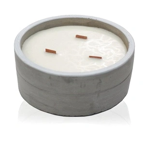 Large Concrete Soy Candle - Crushed Vanilla and Orange