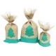 Danish Pouch Set of 3 - Green and Tree