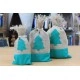 Danish Pouch Set of 3 - Green and Tree